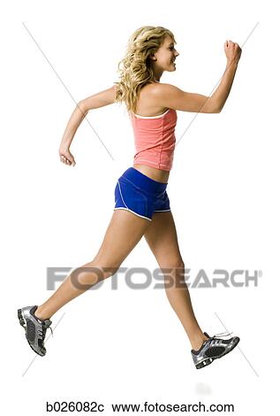 Stock Image - woman exercising. Fotosearch