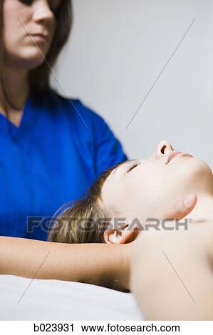 woman getting a massage View Large Photo Image Stock Image - woman getting a massage. Fotosearch