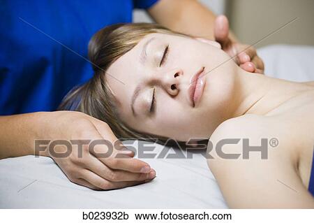 woman getting a massage View Large Photo Image Stock Image - woman getting a massage. Fotosearch