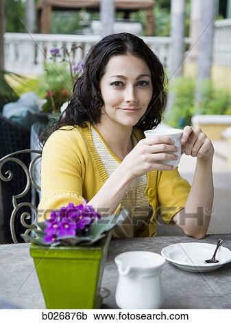 woman holding a mug View Large Photo Image Stock Image - woman holding a mug. Fotosearch