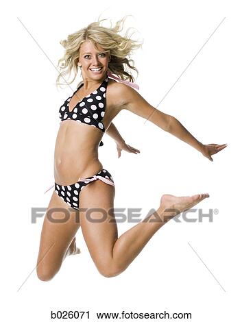 woman in a polka dot bikini View Large Photo Image Stock Image - woman in a polka dot bikini. Fotosearch