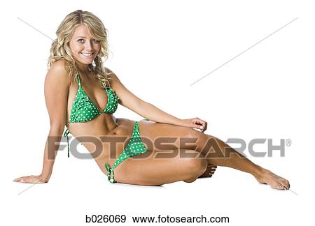 woman in a polka dot bikini View Large Photo Image Stock Photo - woman in a polka dot bikini. Fotosearch