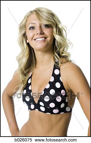 woman in a polka dot bikini View Large Photo Image Stock Photography - woman in a polka dot bikini. Fotosearch