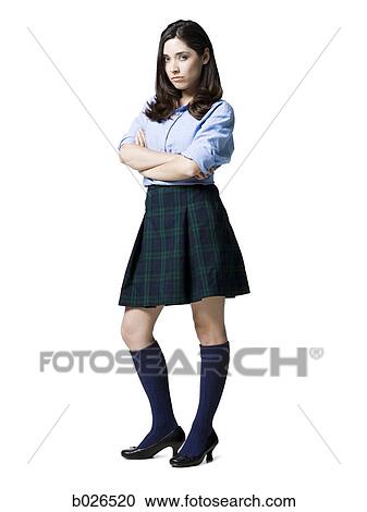 woman in a school girl outfit View Large Photo Image Stock Image - woman in a school girl outfit. Fotosearch