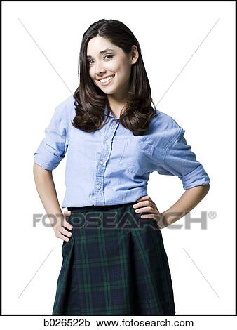 woman in a school girl outfit View Large Photo Image Stock Image - woman in a school girl outfit. Fotosearch