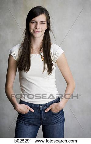 woman in a white shirt View Large Photo Image Stock Image - woman in a white shirt. Fotosearch