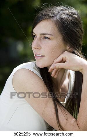 woman in a white shirt View Large Photo Image Stock Photography - woman in a white shirt. Fotosearch