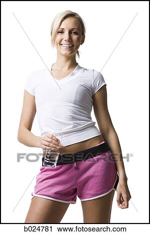 woman in pink running shorts View Large Photo Image Stock Image - woman in pink running shorts. Fotosearch