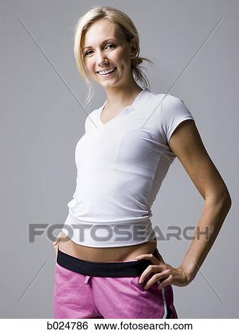 woman in pink running shorts View Large Photo Image Stock Photograph - woman in pink running shorts. Fotosearch