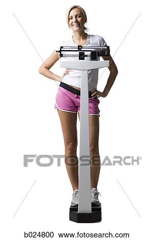 woman on a scale View Large Photo Image Stock Image - woman on a scale. Fotosearch