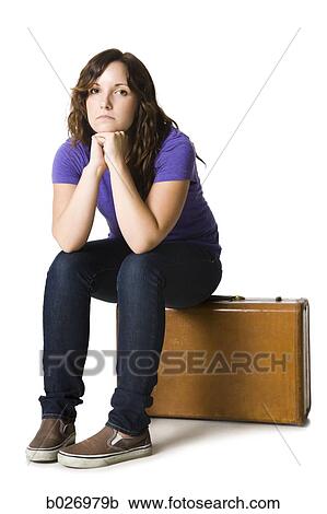 woman with a suitcase View Large Photo Image Stock Image - woman with a suitcase. Fotosearch