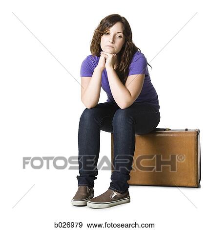 woman with a suitcase View Large Photo Image Stock Photo - woman with a suitcase. Fotosearch