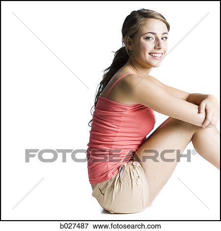 woman with brown hair View Large Photo Image Stock Photo - woman with brown hair. Fotosearch