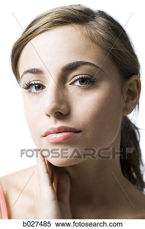 woman with brown hair View Large Photo Image Stock Photography - woman with brown hair. Fotosearch