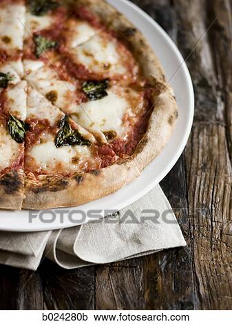 wood-fired cheese pizza View Large Photo Image Stock Image - wood-fired cheese pizza. Fotosearch