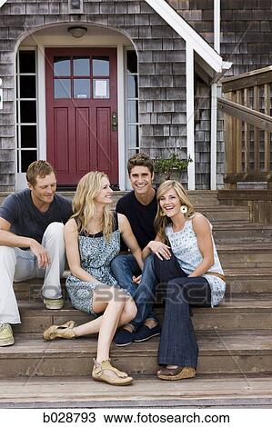 young couples on a road trip View Large Photo Image Stock Image - young couples on a road trip. Fotosearch