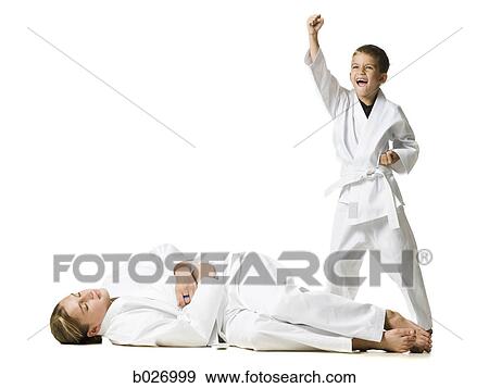 youth practicing martial arts View Large Photo Image Stock Photo - youth practicing martial arts. Fotosearch
