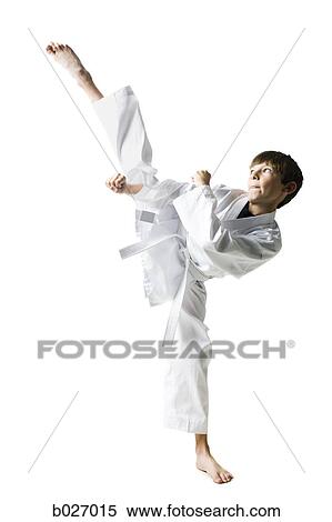 Stock Photography - youth practicing martial arts. Fotosearch