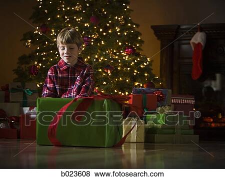 boy at christmas View Large Photo Image Stock Photo - boy at christmas. Fotosearch