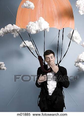 businessman parachuting View Large Photo Image Stock Photography - businessman parachuting. Fotosearch