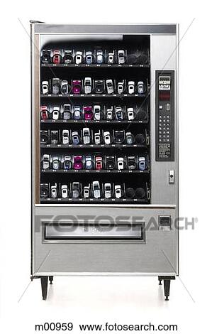 cell phones in a vending machine View Large Photo Image Stock Photo - cell phones in a vending machine. Fotosearch