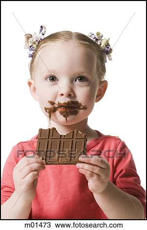 child eating chocolate View Large Photo Image Stock Image - child eating chocolate. Fotosearch