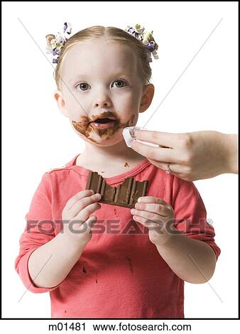 child eating chocolate View Large Photo Image Stock Image - child eating chocolate. Fotosearch