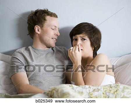 Stock Photo - couple in bed. Fotosearch