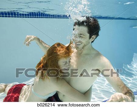 couple underwater View Large Photo Image Picture - couple underwater. Fotosearch