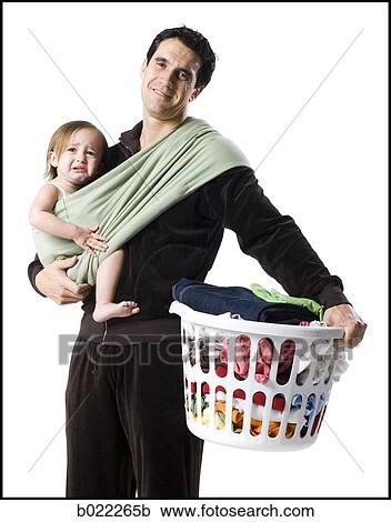 Stock Image - father and young daughter. Fotosearch
