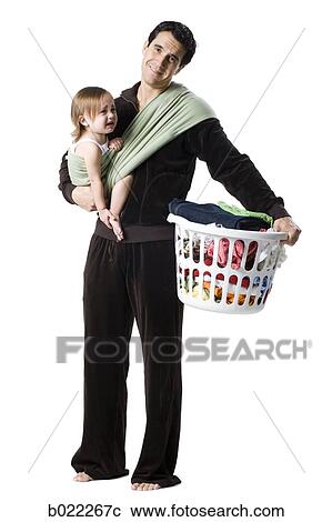 Stock Image - father and young daughter. Fotosearch