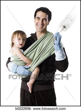 Stock Image - father and young daughter. Fotosearch