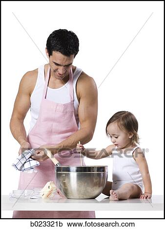 Stock Image - father and young daughter. Fotosearch
