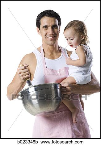 Stock Image - father and young daughter. Fotosearch