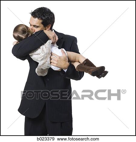 Stock Photo - father and young daughter. Fotosearch