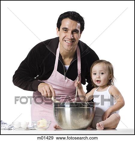 Stock Photo - father and young daughter. Fotosearch