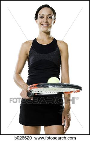 Stock Image - female tennis player. Fotosearch