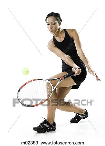 Stock Image - female tennis player. Fotosearch