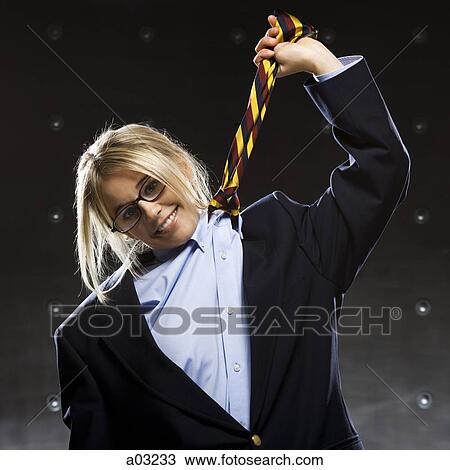 Stock Image - Frustrated businesswoman. Fotosearch