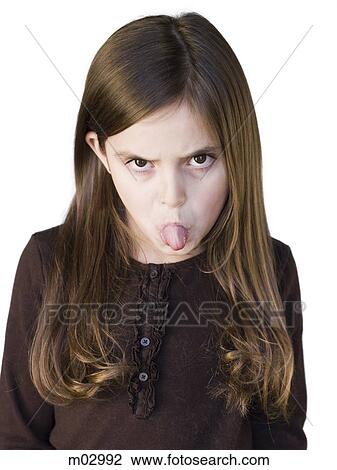 Girl (8-9) sticking out tongue, studio shot View Large Photo Image Stock Image - Girl (8-9) sticking out tongue, studio shot. Fotosearch