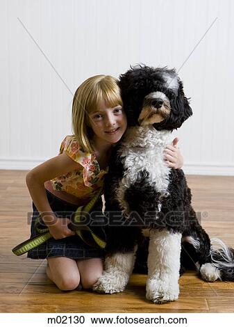 girl and her dog View Large Photo Image Stock Image - girl and her dog. Fotosearch