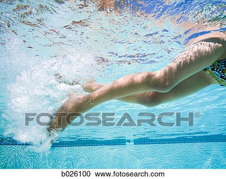 girl in a swimming pool View Large Photo Image Stock Image - girl in a swimming pool. Fotosearch