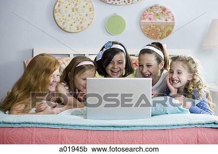 girls at a sleepover View Large Photo Image Stock Image - girls at a sleepover. Fotosearch