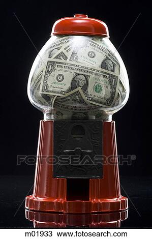 gumball machine full of money View Large Photo Image Stock Image - gumball machine full of money. Fotosearch