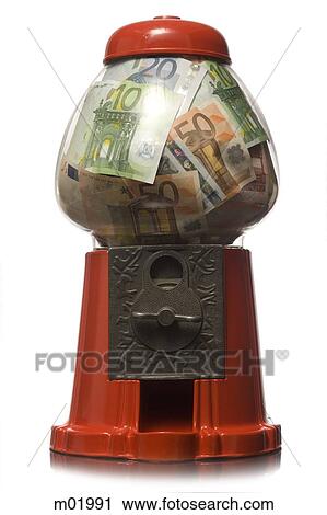gumball machine full of money View Large Photo Image Stock Image - gumball machine full of money. Fotosearch