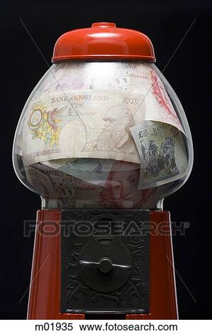 gumball machine full of money View Large Photo Image Stock Photography - gumball machine full of money. Fotosearch