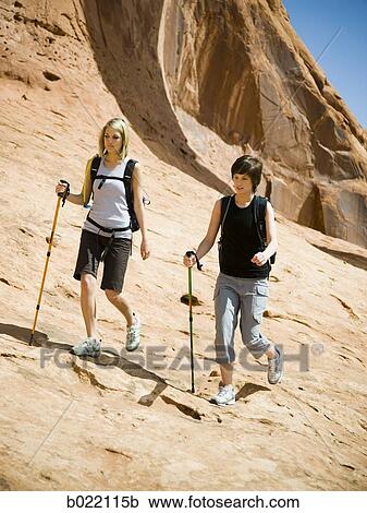 hikers in the desert View Large Photo Image Stock Image - hikers in the desert. Fotosearch