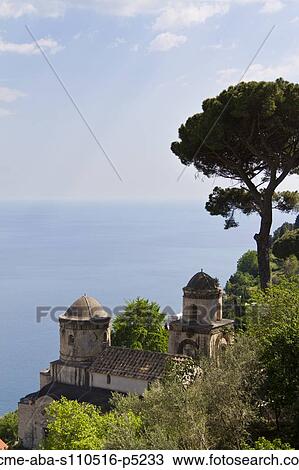 Italy, Amalfi Coast, Ravello, Church on hill with sea in background View Large Photo Image Stock Image - Italy, Amalfi Coast, Ravello, Church on hill with sea in background. Fotosearch