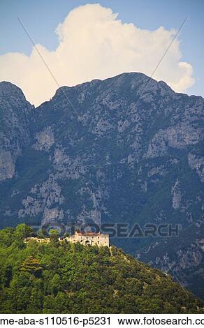 Italy, Amalfi Coast, Ravello, Old building on hilltop with mountain in background View Large Photo Image Stock Image - Italy, Amalfi Coast, Ravello, Old building on hilltop with mountain in background. Fotosearch