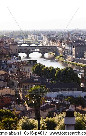 Italy, Florence, Ponte Vecchio and River Arno View Large Photo Image Stock Photo - Italy, Florence, Ponte Vecchio and River Arno. Fotosearch